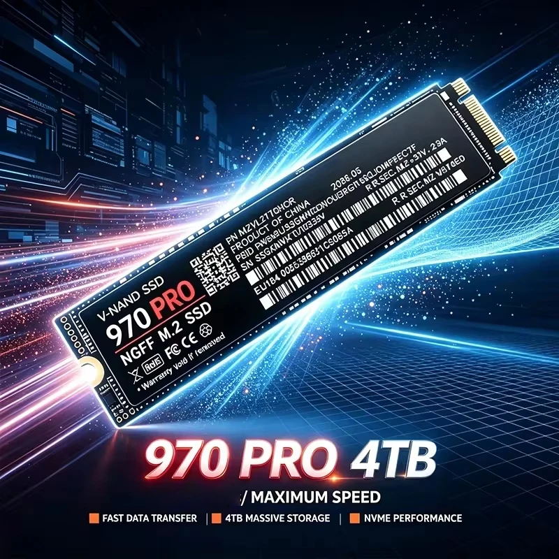 970 pro M.2 2280 NGFF PCIe 3.0 SSD up to 500GB-4TB Internal Solid State Drive for Laptop Desktop Gaming PC Storage