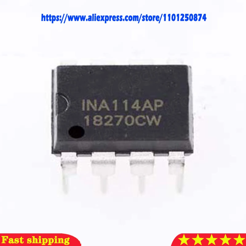 2pcss INA114AP DIP INA114 DIP-8 IC INA114P DIP8