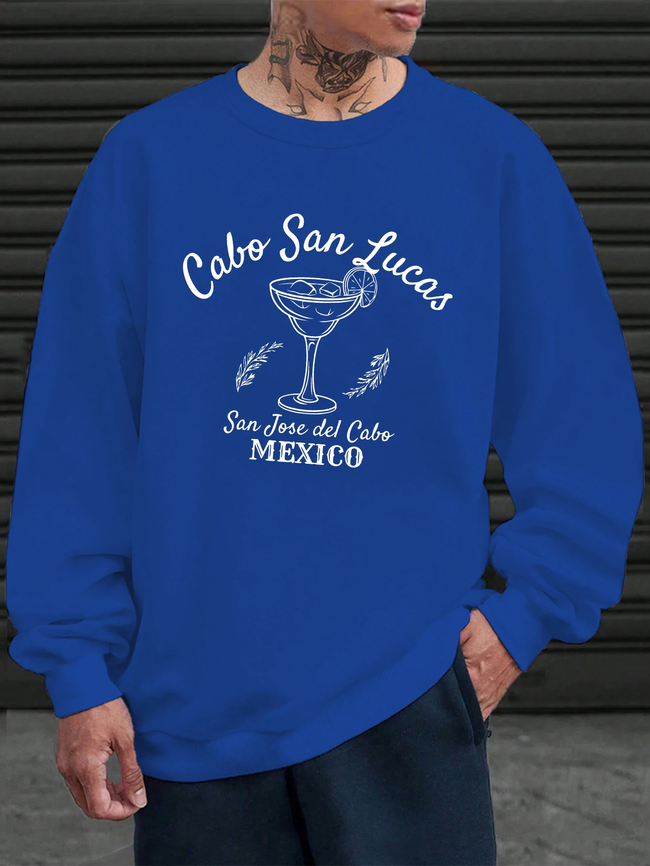 كابو سان لوكاس المكسيك مطبوعة رجالي البلوز خمر ملابس فضفاضة الشارع عارضة السترة الصوف لينة رياضية للجنسين