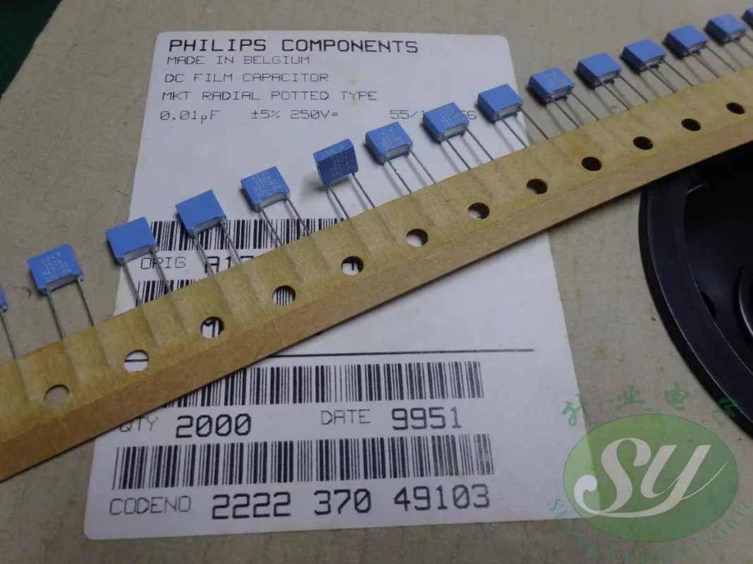 

50PCS Old MKT370 0.01uf/250v 10nf 103 New film capacitance 5MM
