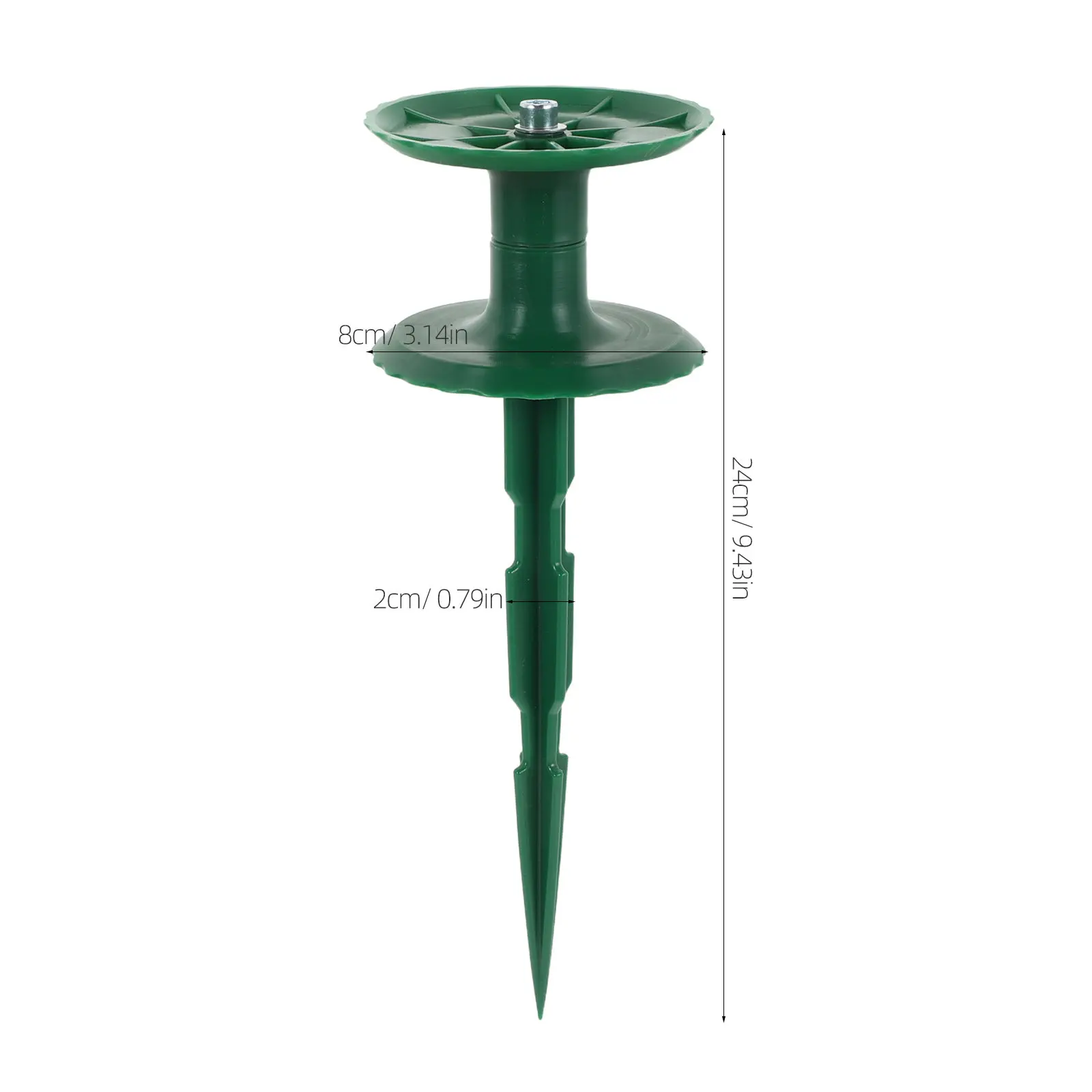 4Pcs Garden Hose Guide Spike Double Disc Rotating Structure for Yard Lawn Flower Bed Protect Hose from Kinking Prevent Plant