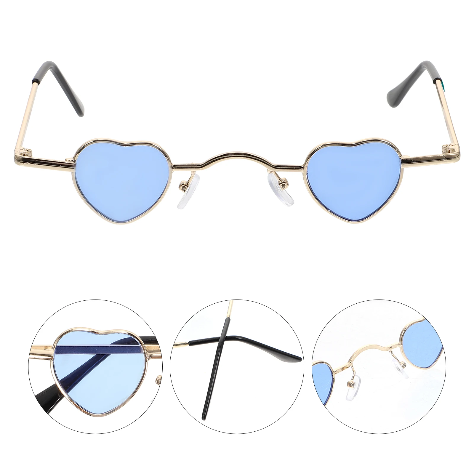 

Sunglasses Heart Shaped Eyeglasses Square PC Decorative Novelty Party Accessories Photography Props Unique Design Creative Style