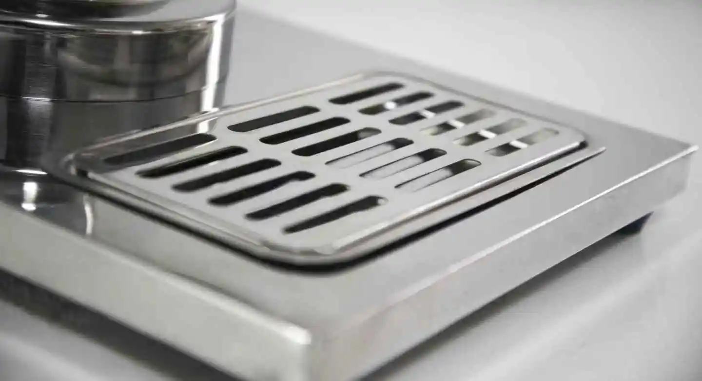 موزع كامل من الفولاذ المقاوم للصدأ للقهوة والحليب مع قاعدة للفنادق والمطاعم