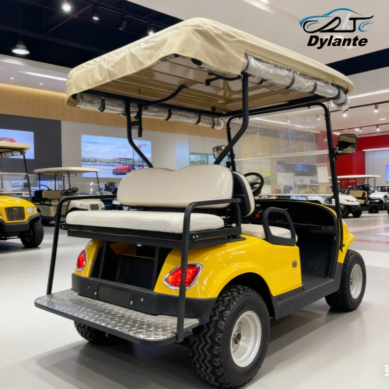 2025 تصميم ذكي عربة جولف كهربائية بطارية ليثيوم عربات التي تجرها الدواب سكوتر كهربائي 5KW 7KW نظام التيار المتناوب MacPherson تعليق