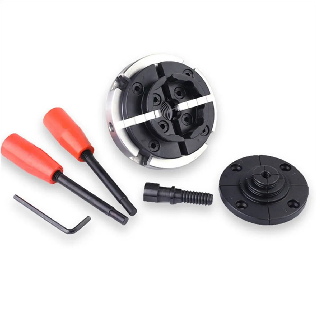DT38 Wood Lathe 4 Inch Wooden Lathe Chuck Kit 4 Jaw Chuck Woodlathe Wood Lathe Accessories X 2.5mm