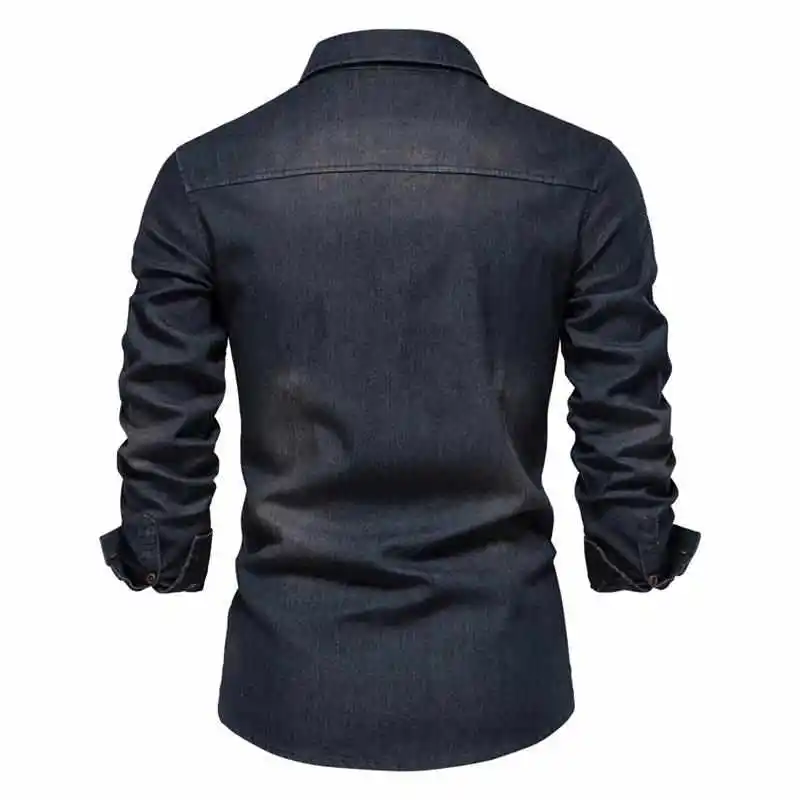 

Мужские джинсы Long Sve irt Faionable Urban Cotton Blend Ice Sensation Jeans irt, большой размер, весенний сезон, молния...