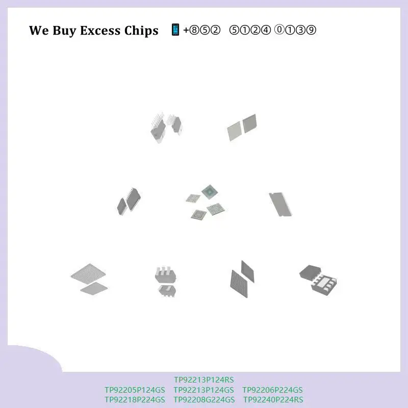 chip chip Integrated circuit chip MCU chip TP92213P124RS TP92205P124GS TP92213P124GS TP92206P224GS TP92218P224GS TP92208G224GS