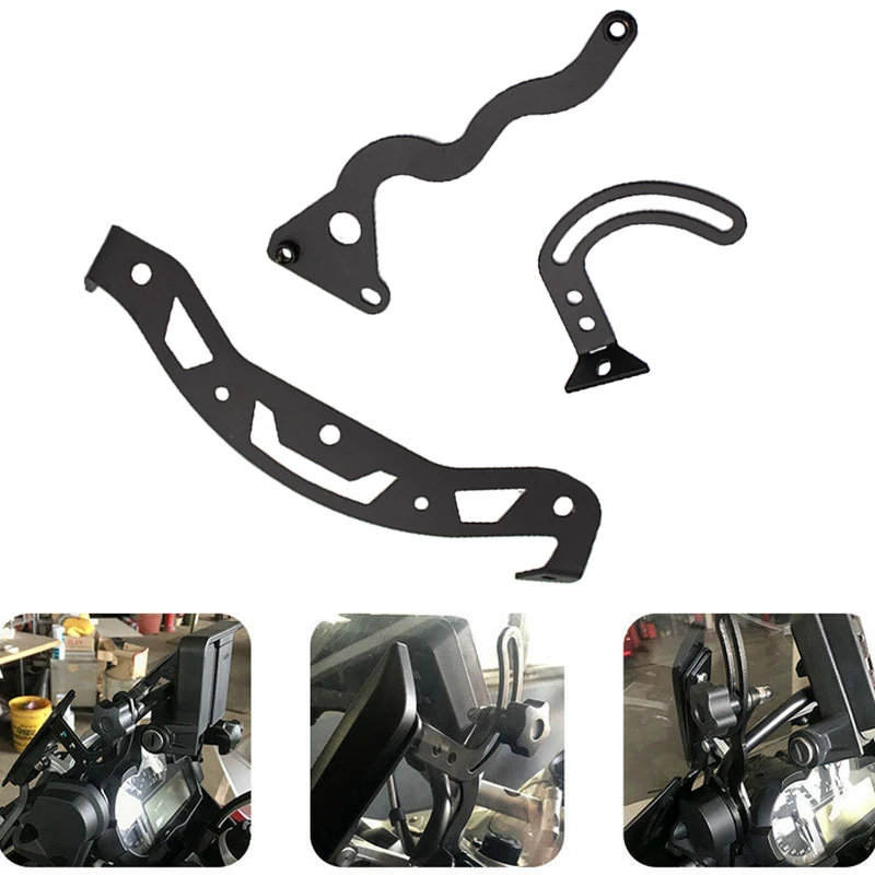 

Кронштейны для лобового стекла мотоцикла, стальные монтажные зажимы для спойлера мотоцикла, держатель, зажим для BMW R1250GS R1200GS LC ADV