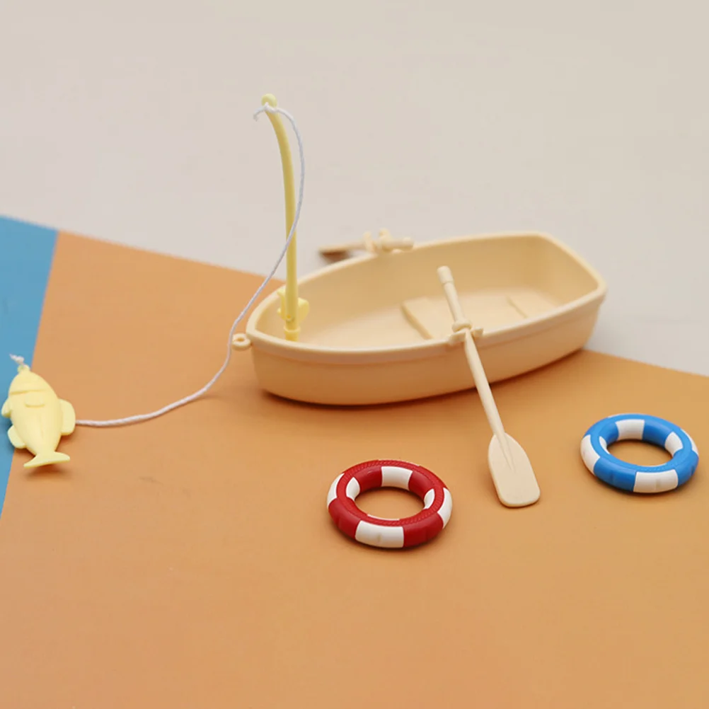 Dolls House Swimming Ring Mini Supplies Fishing Suit Miniature Beach Accessories for Crafts