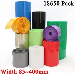 1 Meter 18650 Lipo Battery PVC Heat Shrink Tube Pack 85mm ~ 400mm Width Insulated Film Wrap lithium Case Cable Sleeve 300V Blue