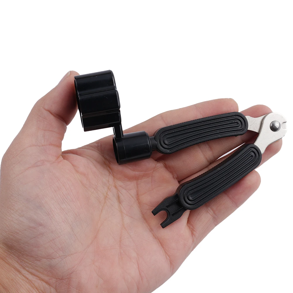 3 In 1 Guitar String Winder Puller Repair White Black Bridge Change Metal+ABS Orange Pin Portable Pratical New