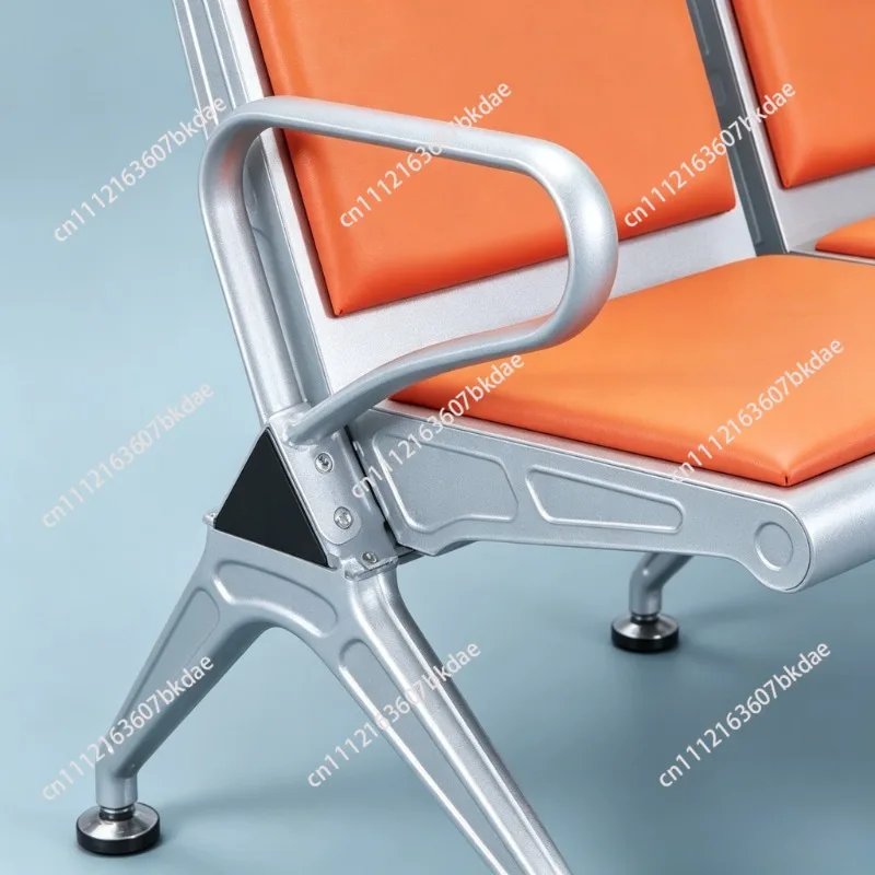 Two-person row chair reinforced and thickened stainless steel hospital bench waiting chair with row of infusion chairs waiting