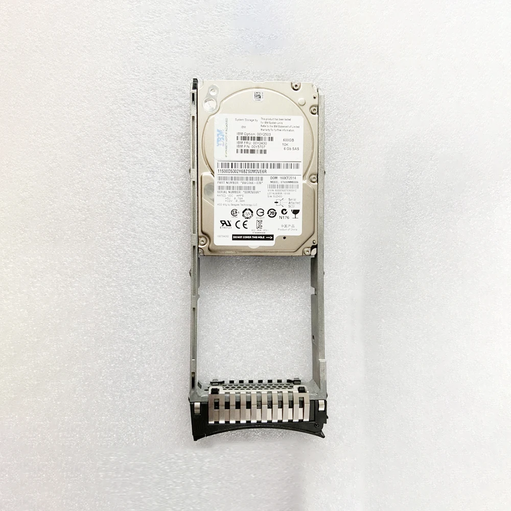 

For IBM Server Hard Disk V3700 00MJ145 00Y2430 00Y2503 HDD 600G 10K SAS 2.5" Hard Drive