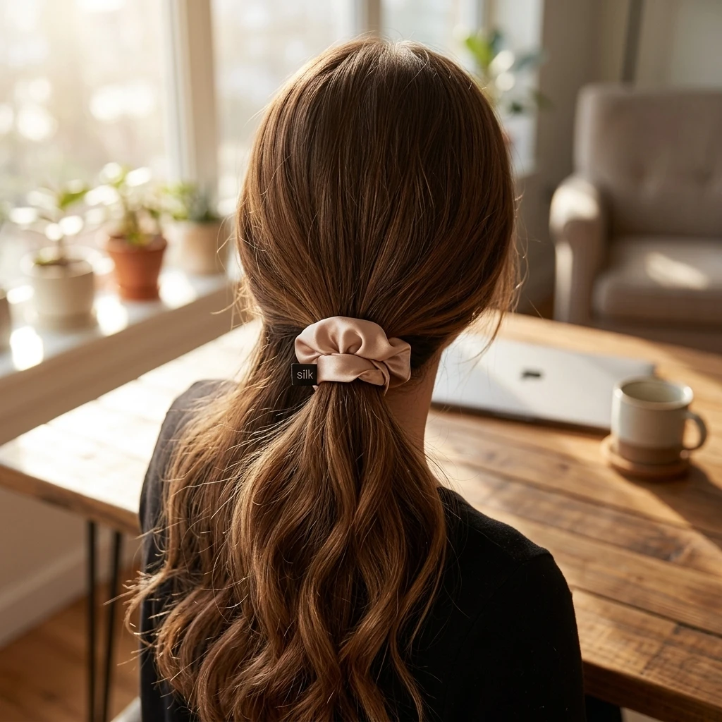 

Silk Hair Ties Width 2cm Made Of 100 Percent Mulberry Silk For All Hair Types