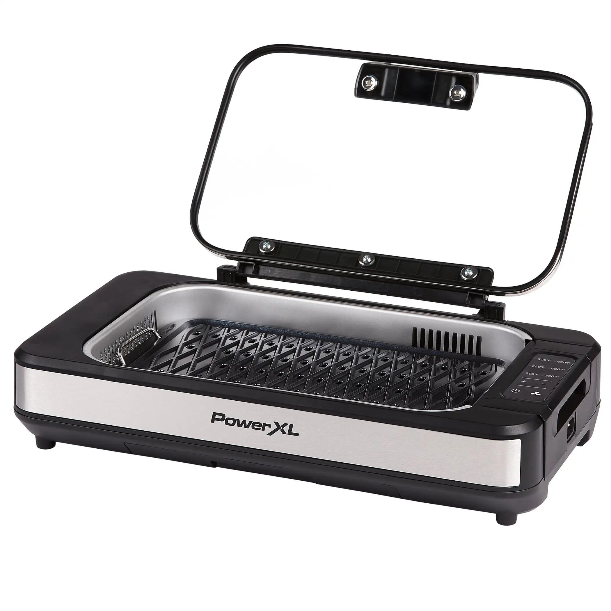 Smokeless Grill Elite Plus Indoor Electric Grill with Tempered Glass Lid, Non-Stick, Black.USA.NEW