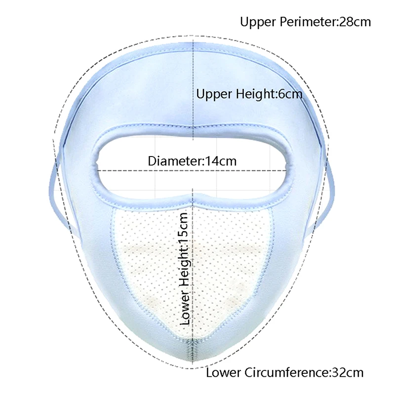 Máscara de seda de hielo con visera para ciclismo al aire libre, cubierta facial con protección UV, velo protector solar, gorras de verano