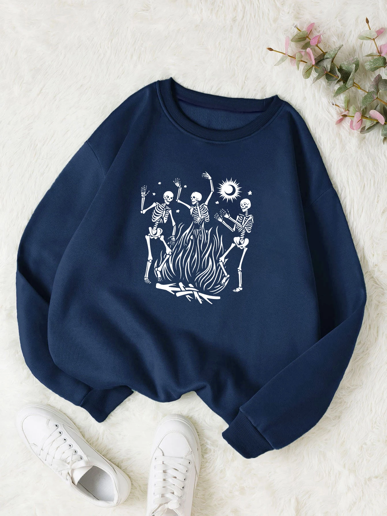 Sweatshirt wanita, kaus bulu domba wanita gaya jalanan harajuku mode All Day