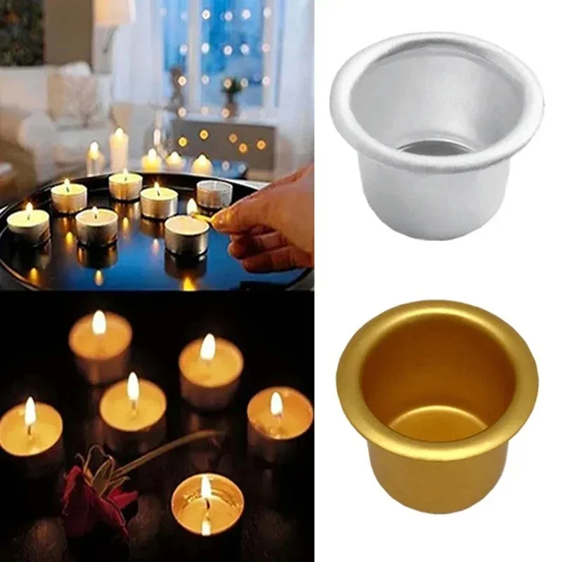 

10Pcs Candle Holders Candlestick Cup Candle Drip Protectors Case for Dining Christmas Weddings Valentine's Day Party Home Decor