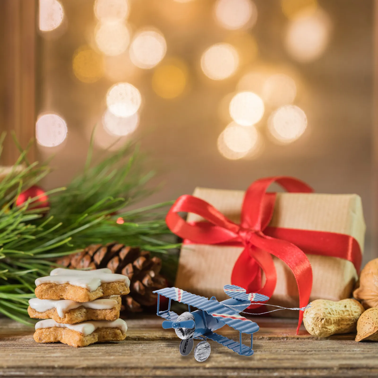 

Mini Airplane Cake Topper Decor Party Favors Unique Gift for Collection Fans Christmas Home Decoration High Quality Performance