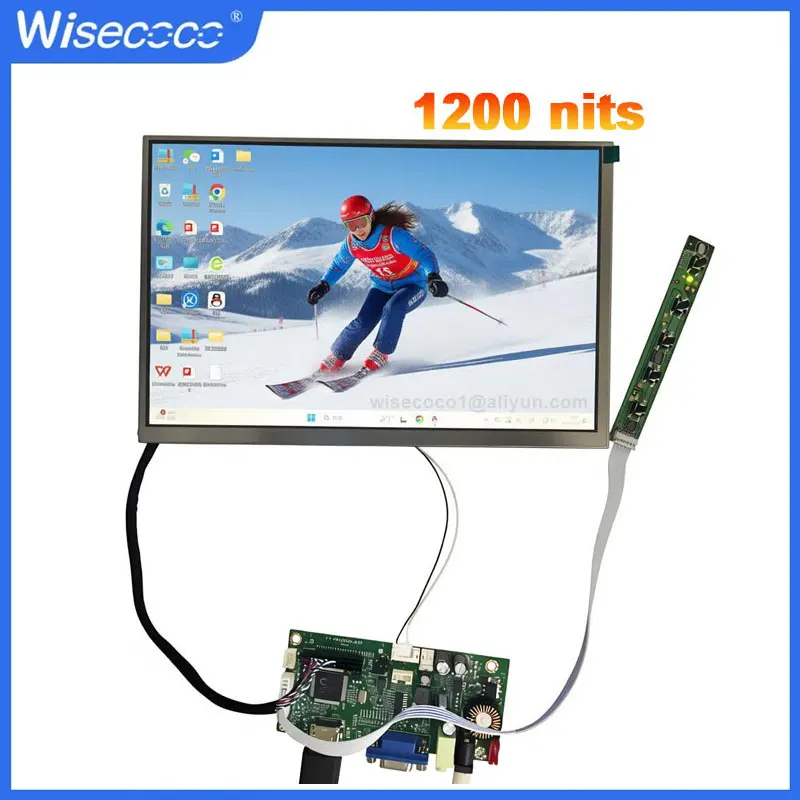 

10.1 Inch Sunlight Readable LCD Display IPS 1280x800 1000nits High Brightness Control Board For Outdoor Charging Pile Display