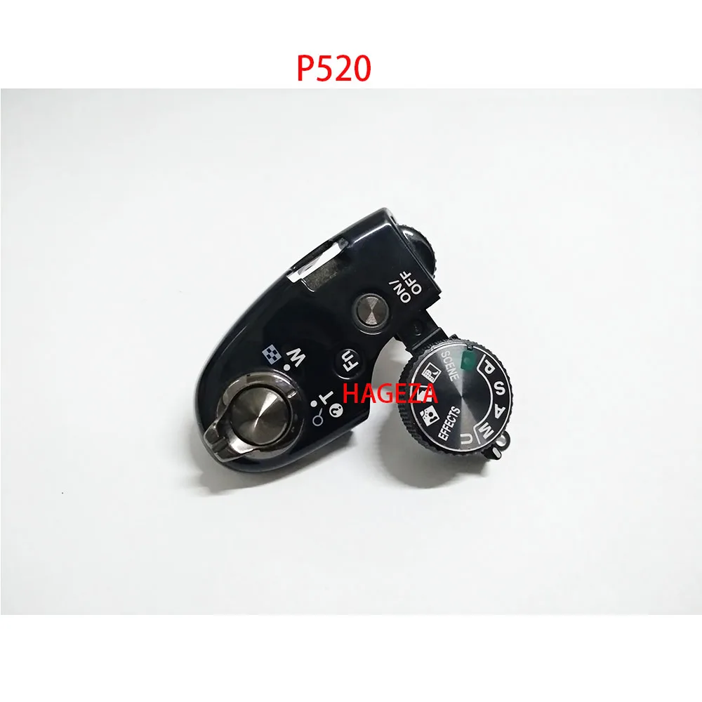 for-nikon-p520-top-switch-cover-black-dial-function-dial-model-shutter-button-camera-parts