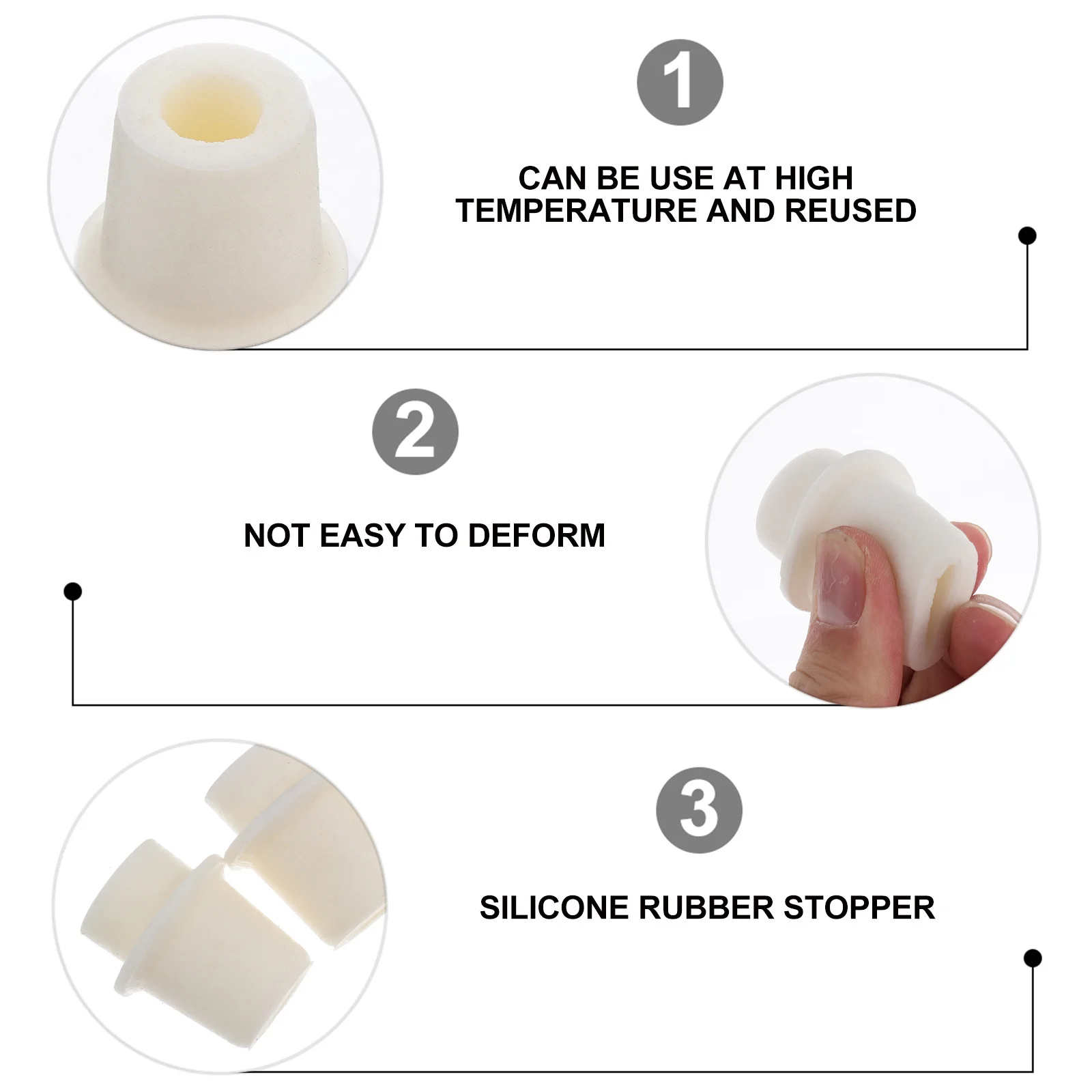 

Sealing Silicone Plug Test Tube Plugs Round Plug Tapered Silicone Plug