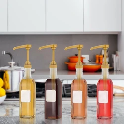 Set of 4 Coffee Milk Dispenser Syrup Pump Liquid Dispenser for 750ml Syrup Juice Bottle Dispenser Pump No Dripping