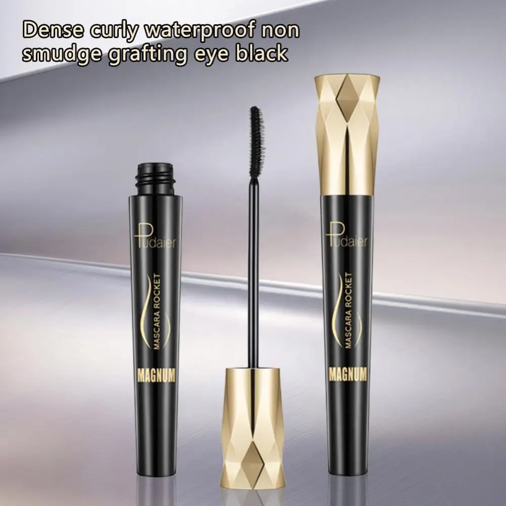 4d Smudge-proof Mascara Zwart Curling Kosteneffectieve Verlenging Volumising Dikke Mascara Waterproof Wimperverlenging Make-up