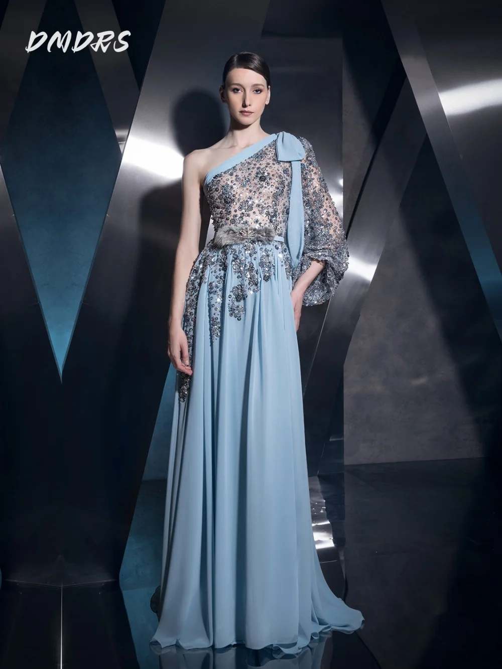 Solemn Beaded Prom Dress Formal Long Cape Evening Dress Classic A Line Mother of the Bride Dresses Floor-Length Gowns Customized