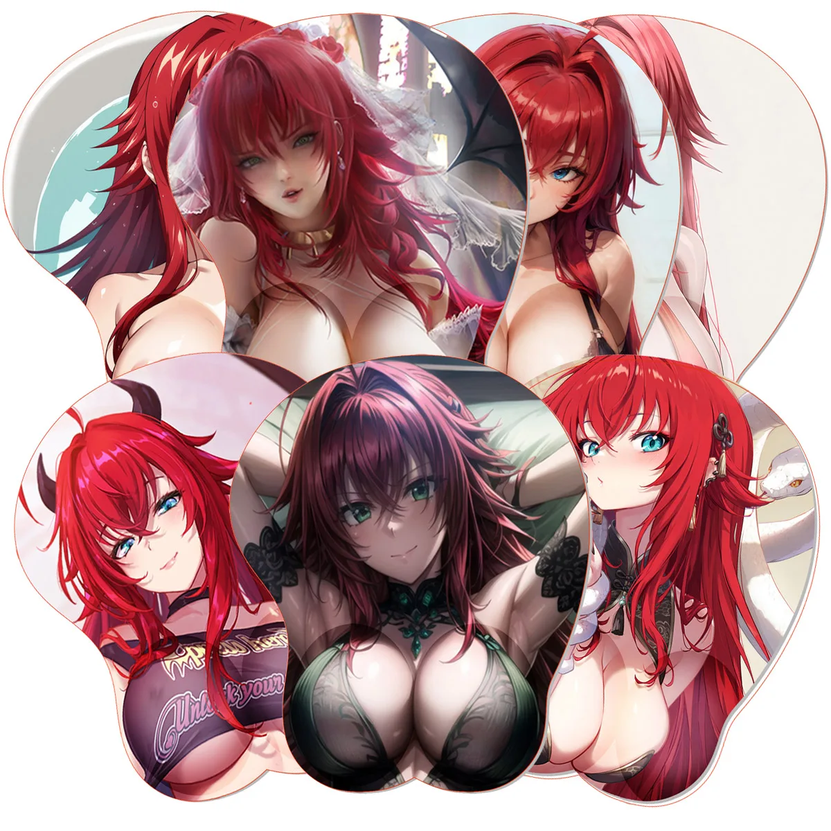 

3D Mouse Pad High School DxD Hero Stereo Mousepad Oppai Boob Rias Gremory Anime Silicone Wrist Rest BULK Pad Gaming Mouse Mat