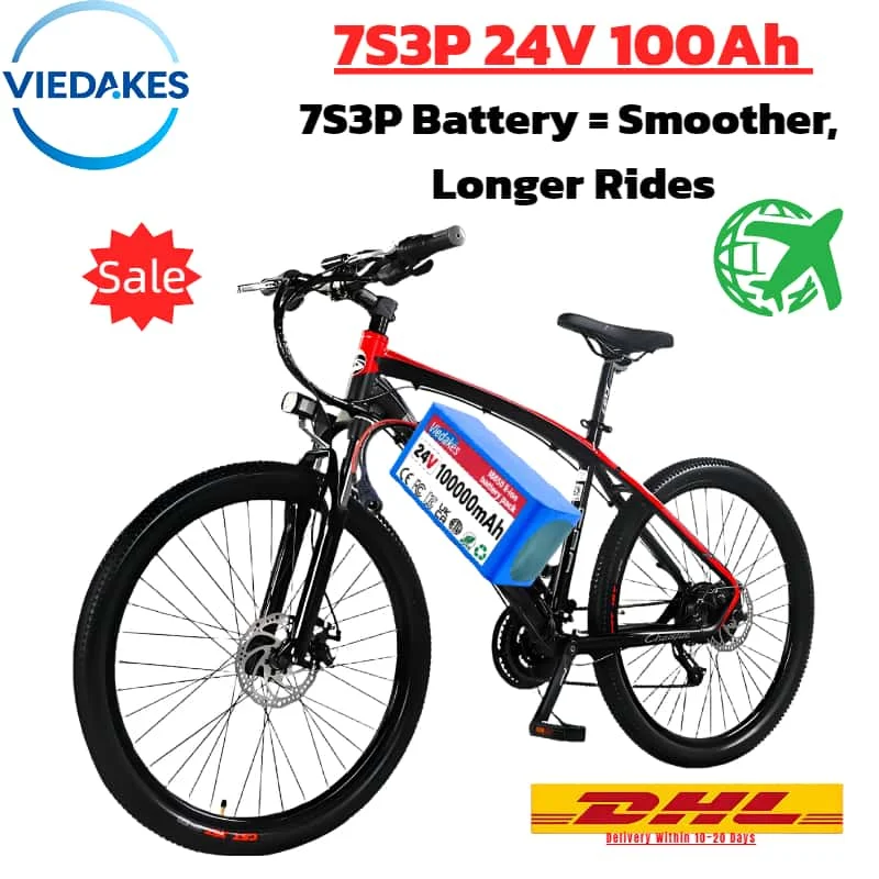 

⚡7S3P 24V 100Ah Lithium Battery Pack，Delivers steady 24V output for smooth acceleration, ideal for daily commutes and weekend