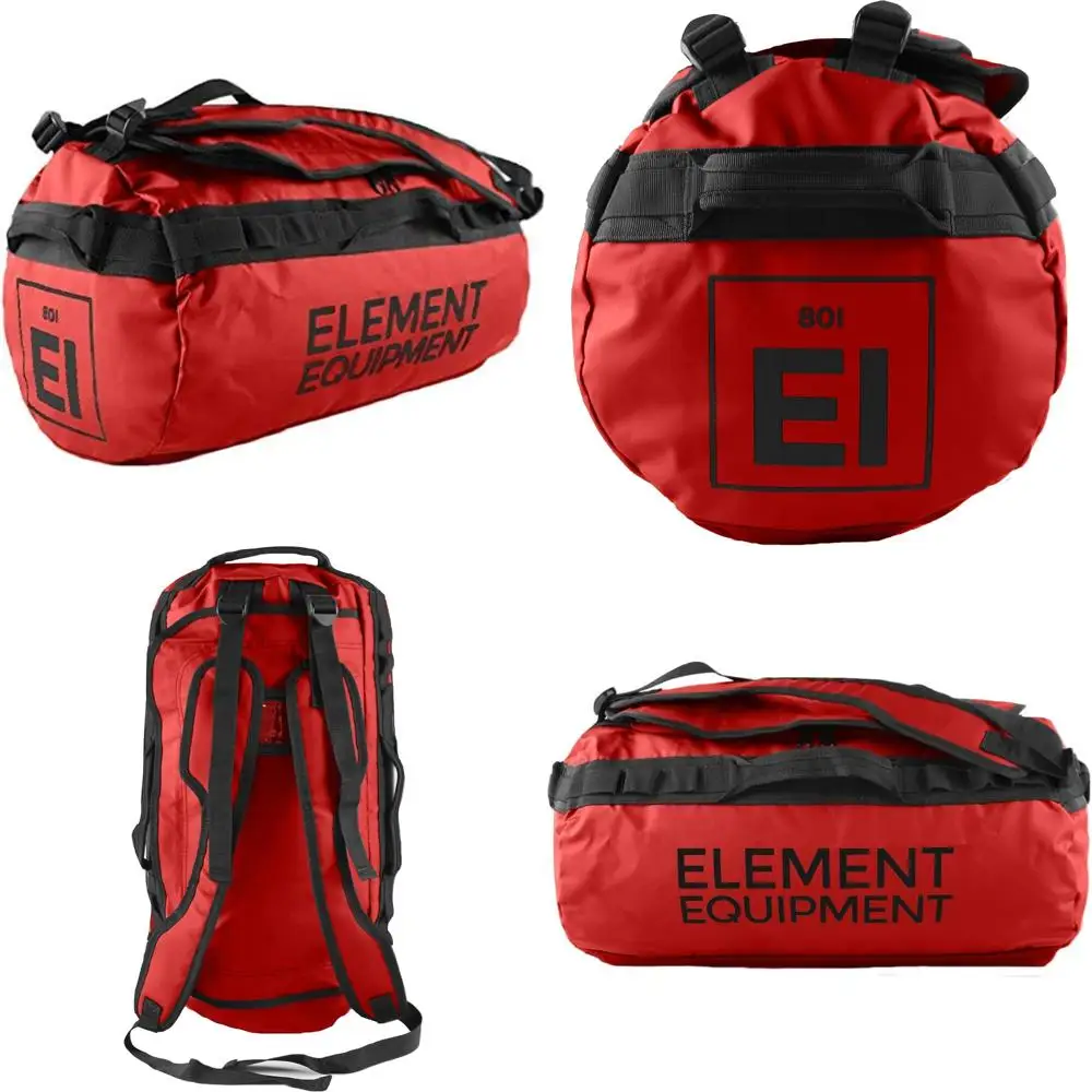 

Водонепроницаемая маленькая красная спортивная сумка Trailhead с лямками - элементарное снаряжение для улицы