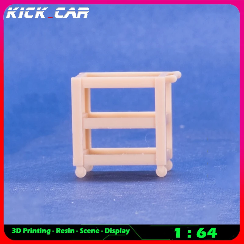 Kickcar 1/64 Work Table Set Model Car Diorama Uncolored Resin Garage Scene Repair Tools Decoration Simulation Scene Toy