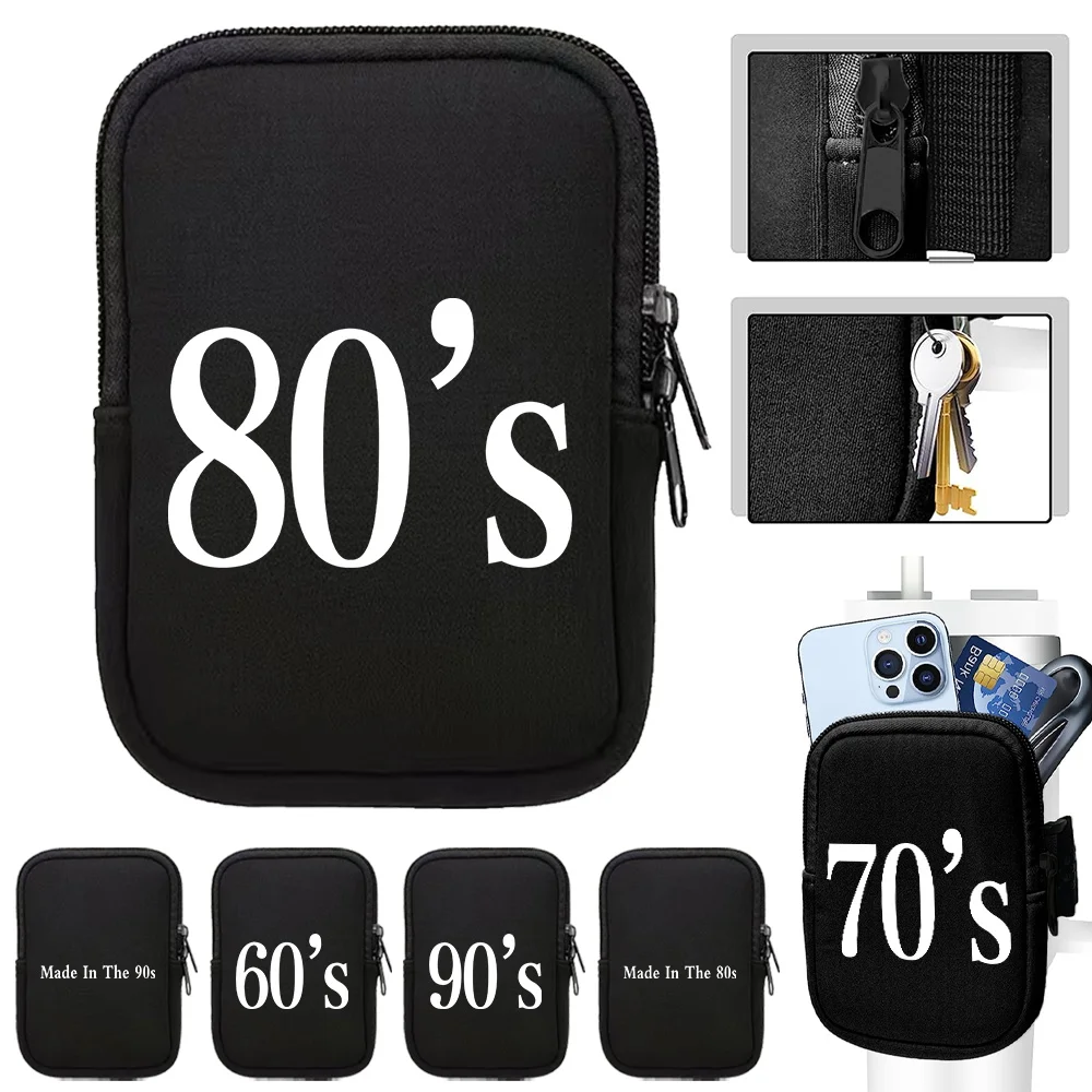 Unisex Universal Water Bottle Pouch Outdoor Water Cup Bags Years Pattern Series Sports Fitness Accessories Portable Storage Bag