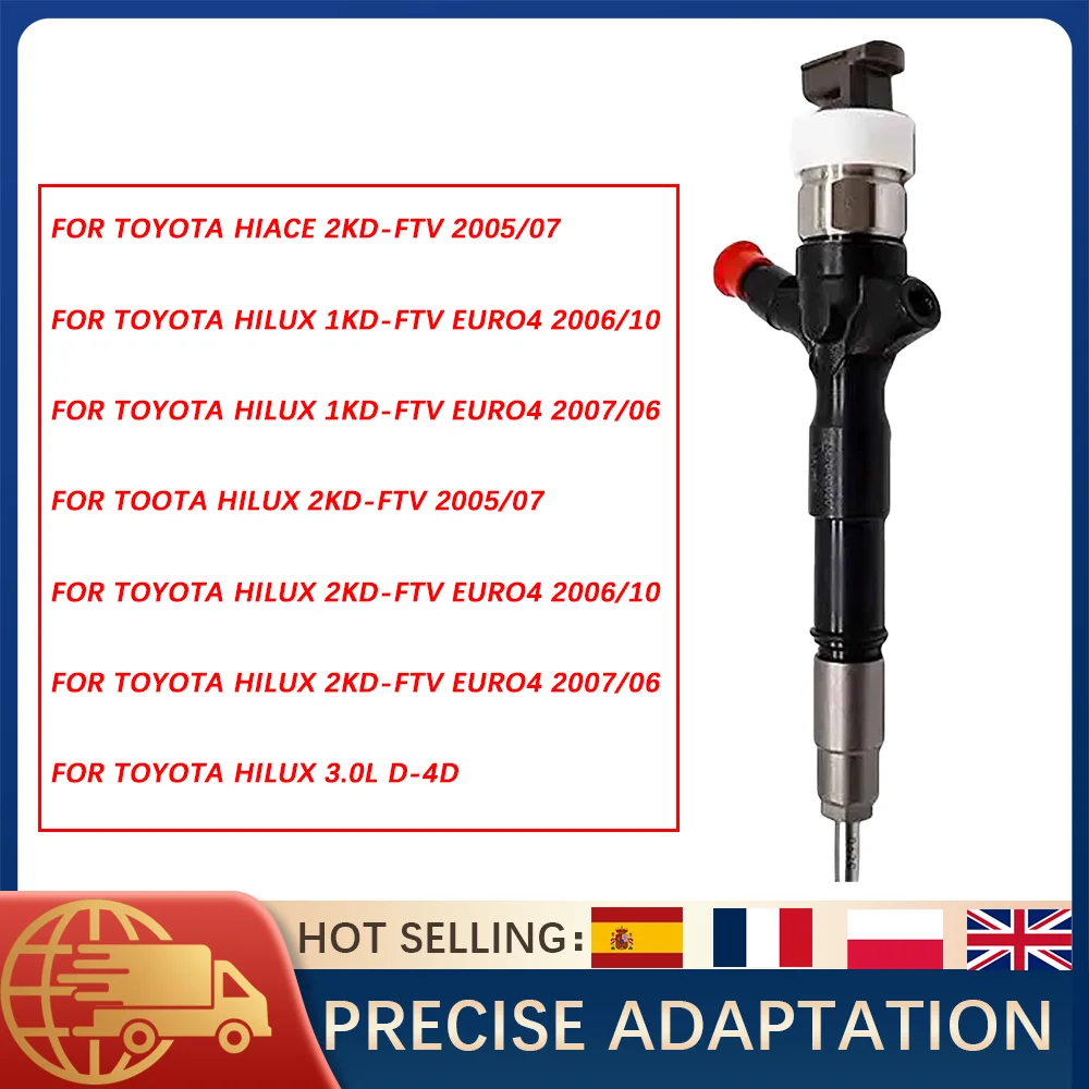 

1 шт. дизельный топливный инжектор 095000-5921 23670-0L020 для Toyota Hiace Hilux 2KD-FTV 1KD-FTV 3.0L D-4D Denso Euro4 автозапчасти двигателя