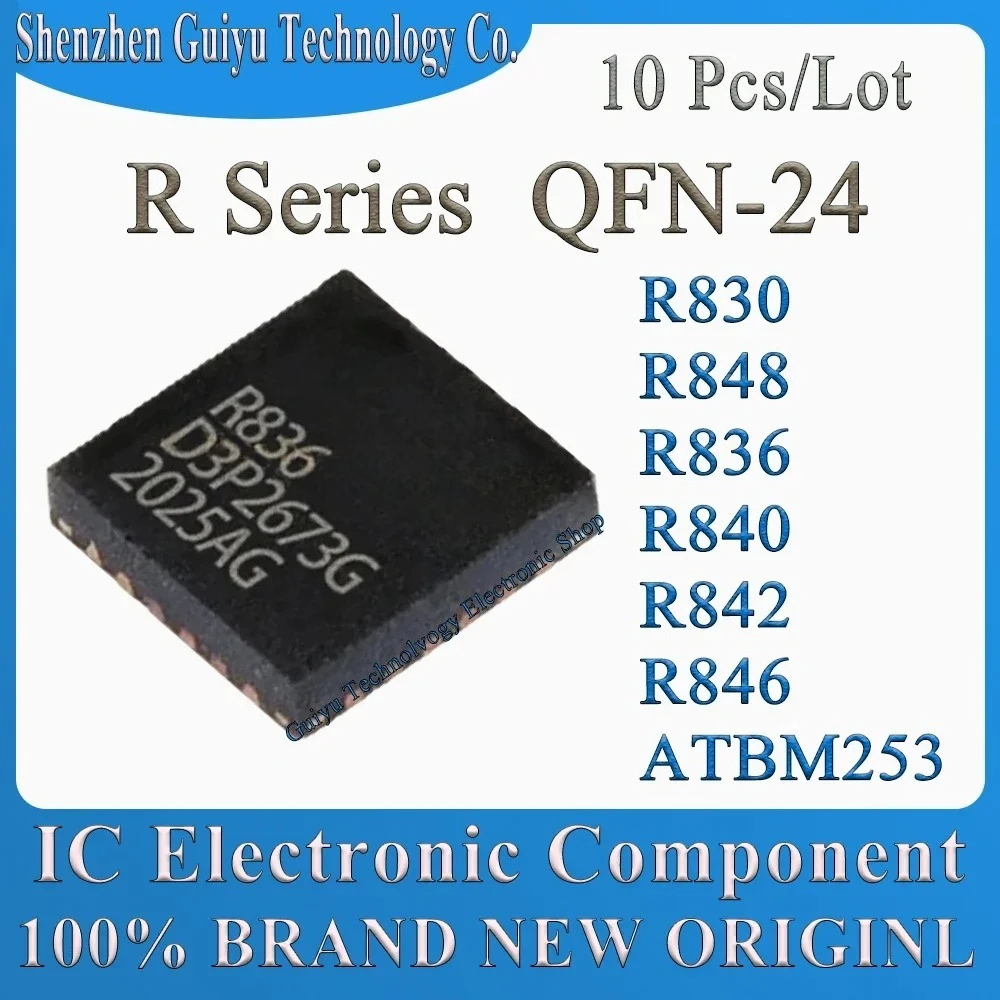 10 Pz/lotto R830 R836 R840 R842 R848 R846 ATBM253 AB253 QFN-24 Chip LCD Testa Ad Alta Frequenza Manutenzione IC