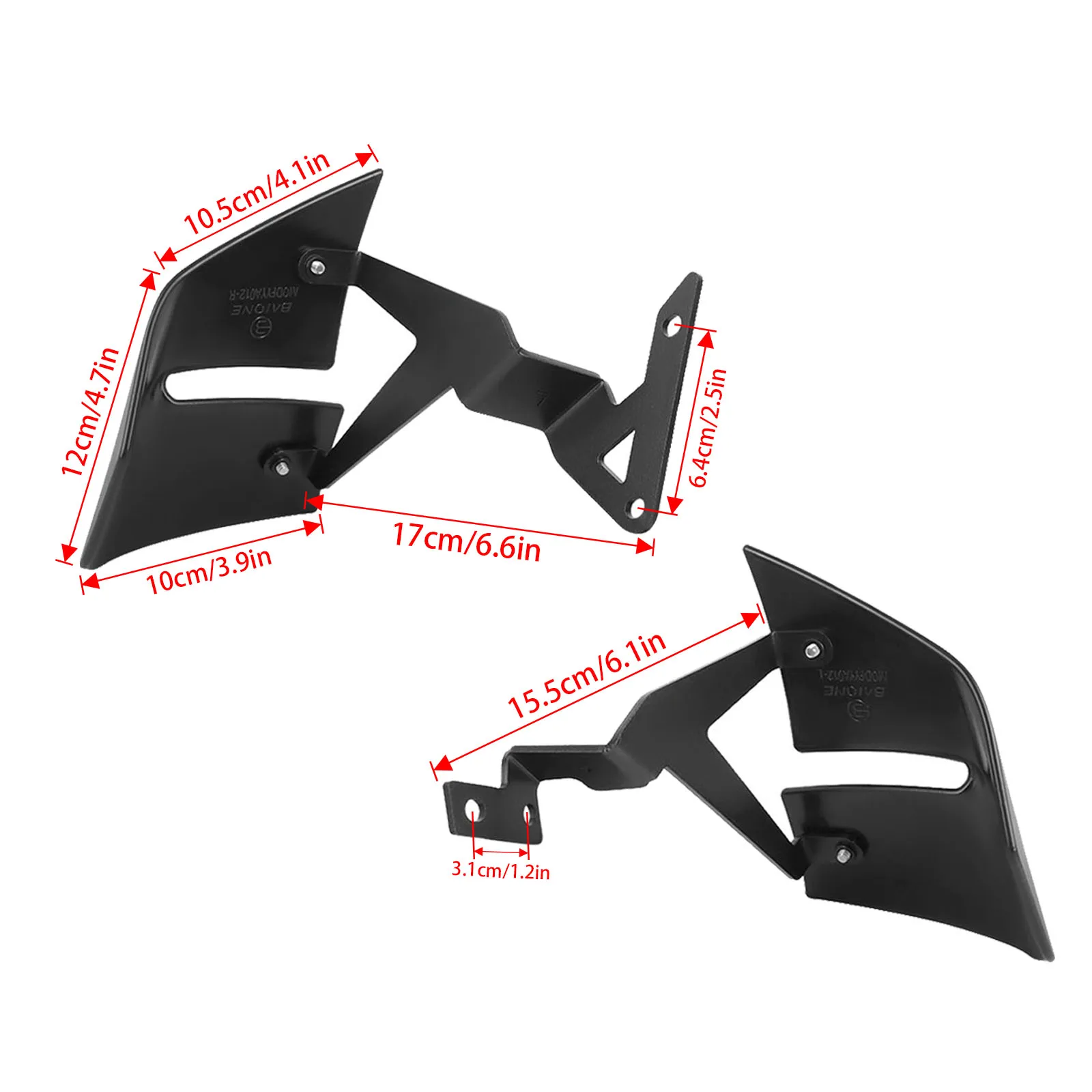 MT 07 Side Downforce Spoiler Fairing Winglet For Yamaha MT-07 Y-AMT MT07 2025 2026 Motorcycle Naked Front Aerodynamic Wind Wing - view 2