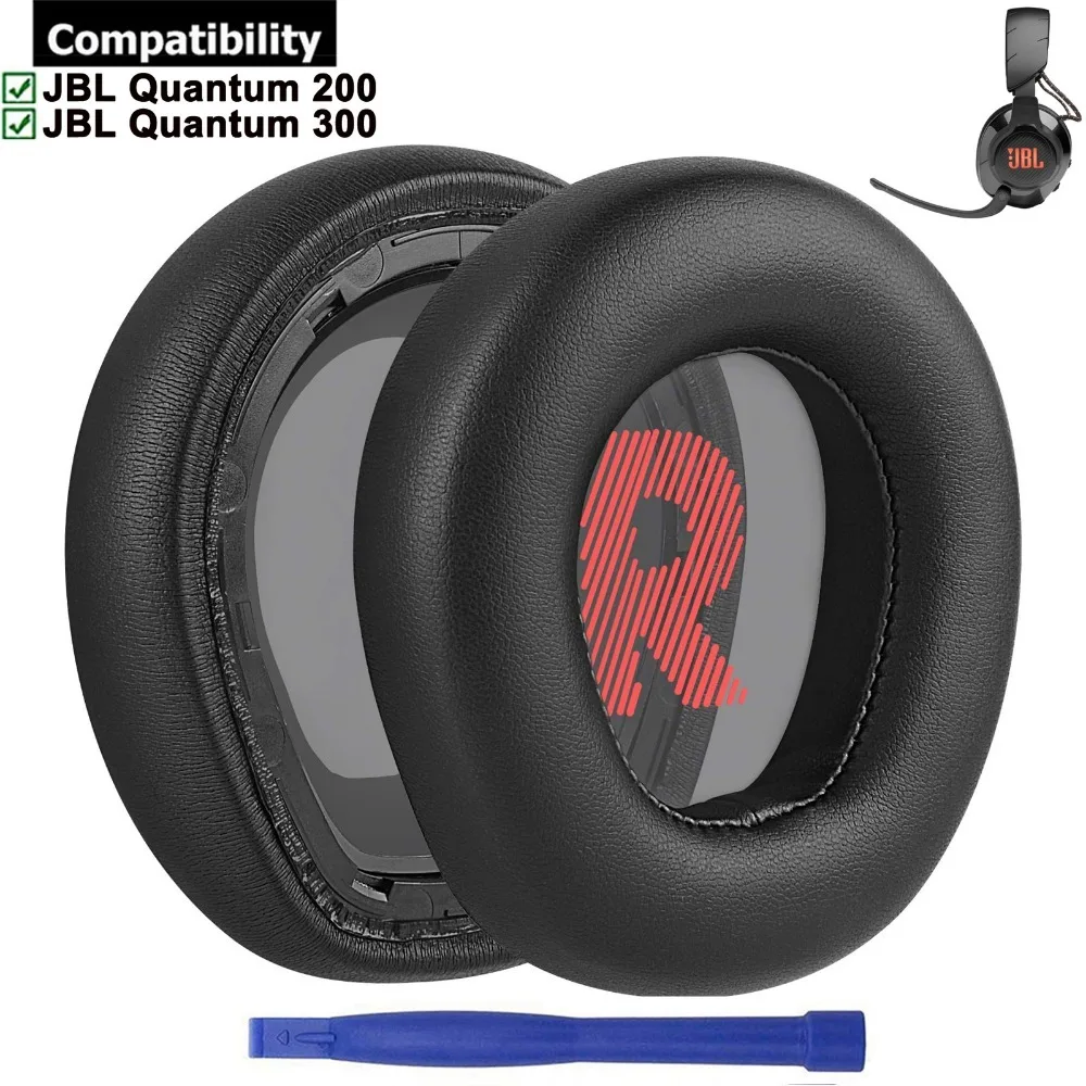 Protein Leather Replacement Earpads Ear Pads Cushion Muffs Repair Parts for JBL Quantum 200 300 Q200 Q300 Headphones Headsets