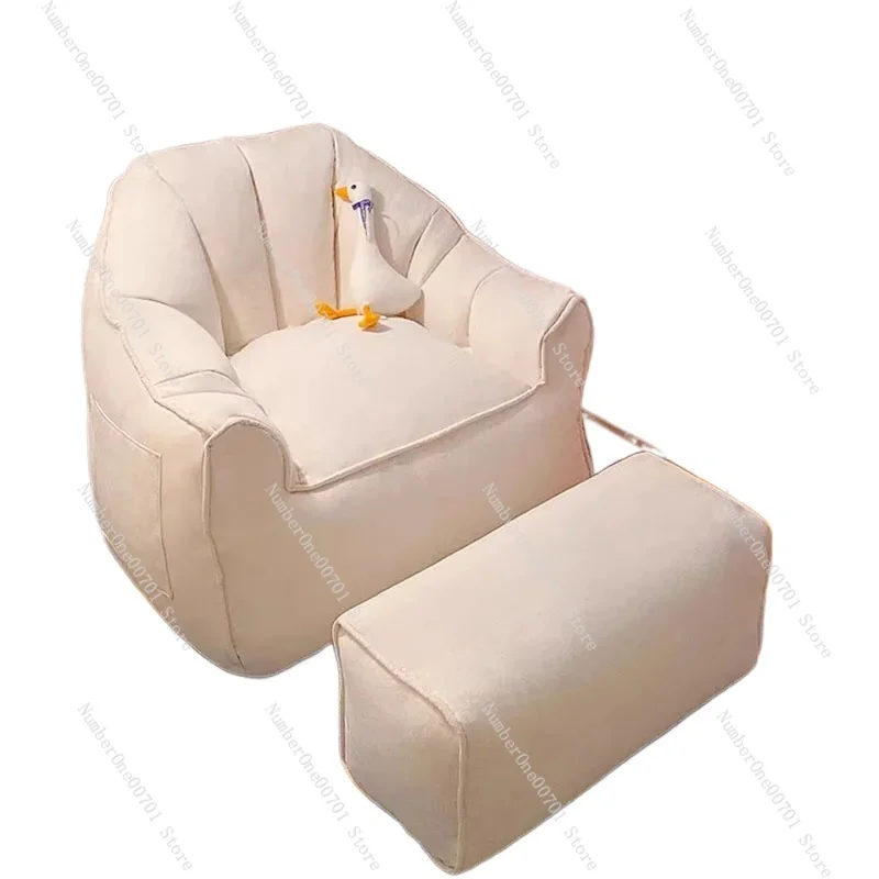 Single Comfy Lazy Bean Bag Sofa  Small Reading Relaxing Sleeper Bean Bag Sofa Comfortable Chaise Lounges Furniture