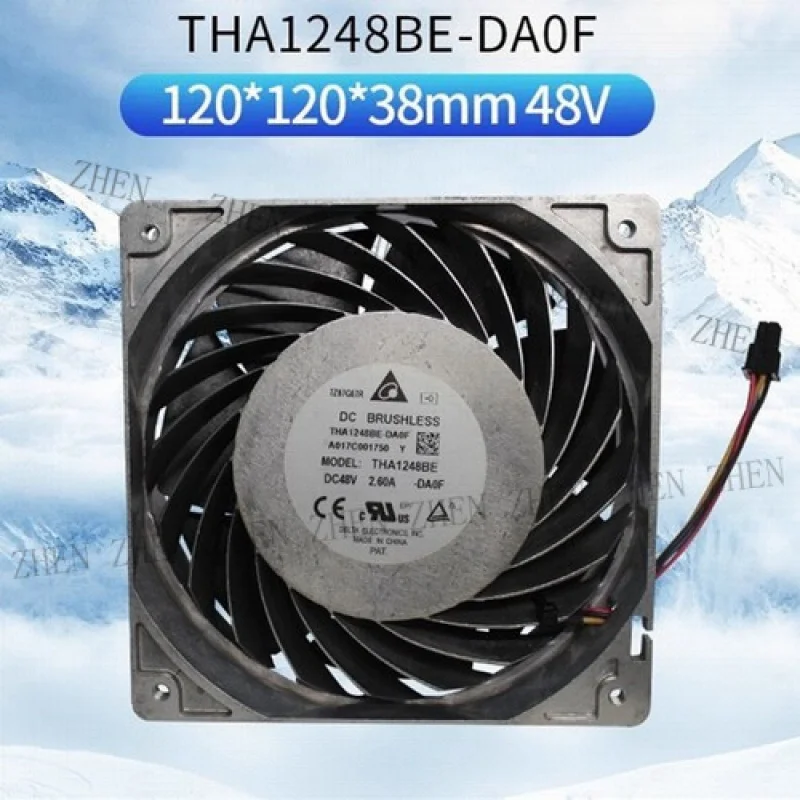 

Y 1 Pc. New FOR THA1248BE-DA0F 48V 2.60A 12038 12CM Aluminum Frame Ultra-violent Fan