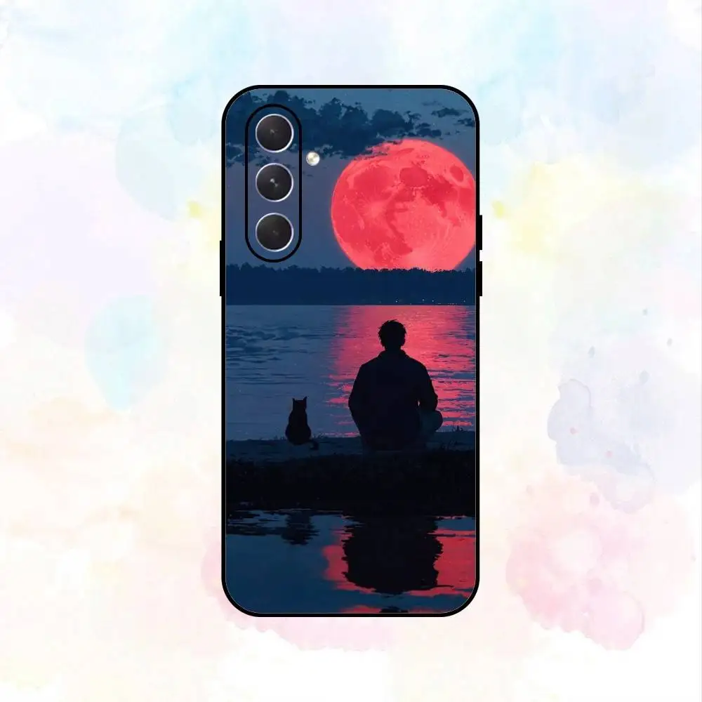 حافظة لهاتف سامسونج جالاكسي A73، A72، A71، A70، A53، A52، A51، أخرى، غلاف أسود ناعم #2