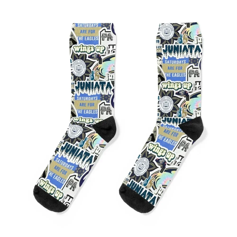 

juniata college collage Socks men cotton high quality New year's valentine gift ideas ankle Women Socks Men's