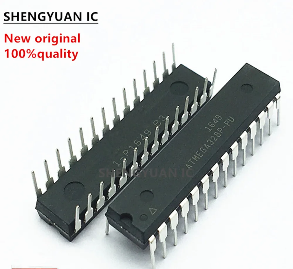 

10PCS New imported original ATMEGA328P-PU Atmega328p-pu 8-bit microcontroller chip AVR 32K Flash Memory Dip-28