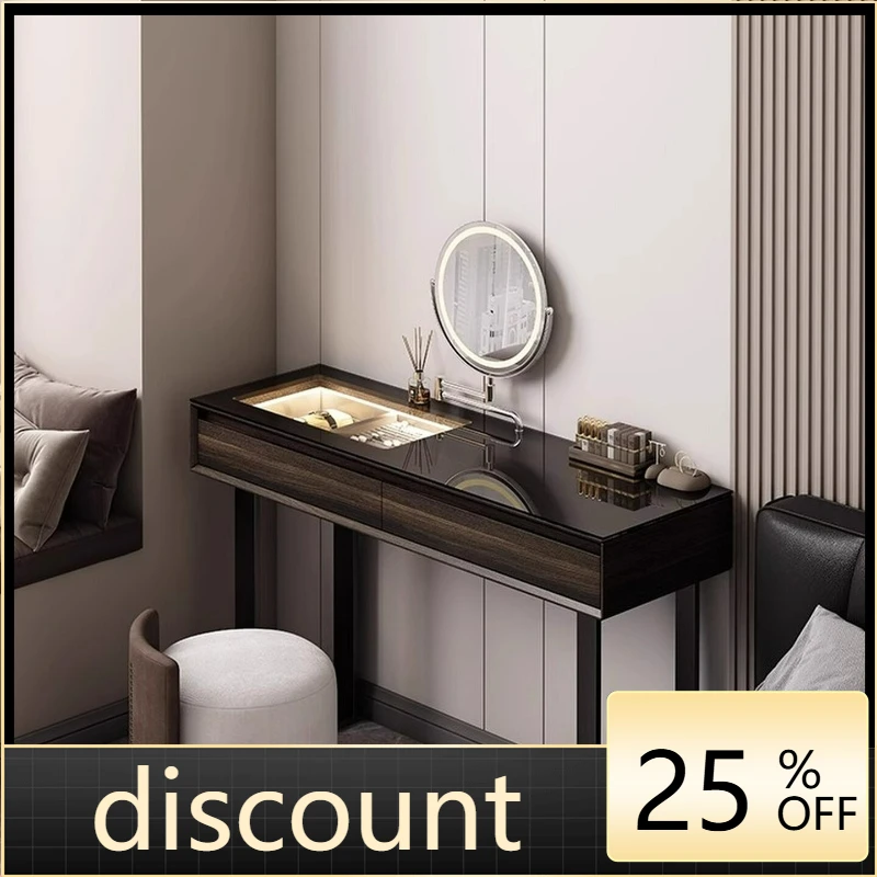 LTT Italian solid wood dresser small apartment high-end light luxury bedroom bedside small makeup table