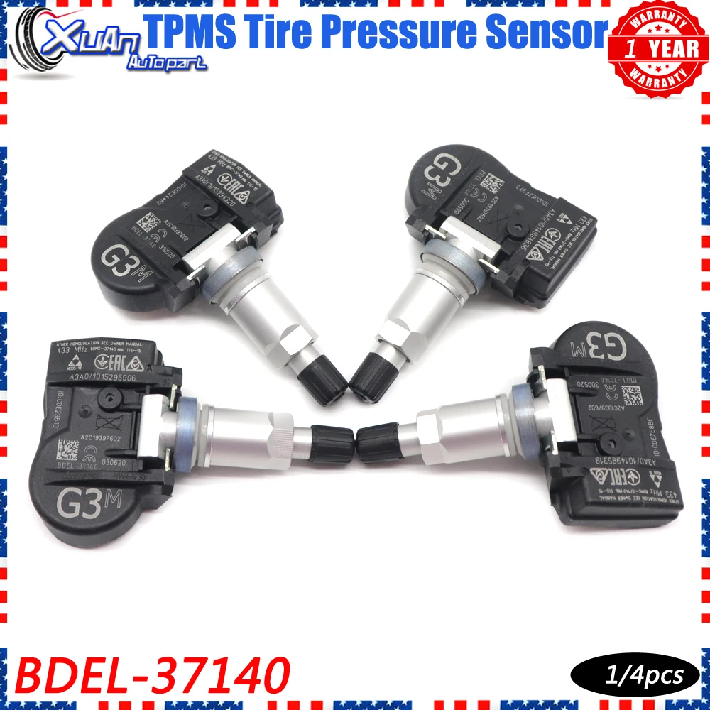 XUAN Tire Pressure Sensor Monitoring System TPMS BDEL-37-140 for Mazda CX-30 3 (BP) B-Hatch Xev 2019-2024 433Mhz BDEL3140