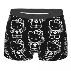 Funny Boxer Hello Kitty Dark Gothic Gun Shorts Panties Men's Underwear Breathable Underpants for Homme S-XXL