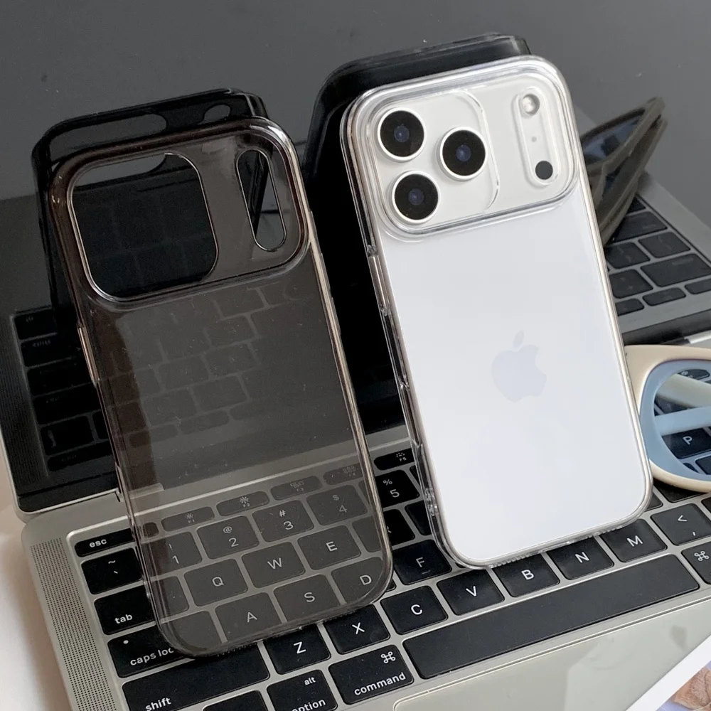 حافظة شفافة كريستالية رفيعة للغاية لهاتف آيفون 17 Air 16 15 14 13 12 Pro Max Plus 17Pro غطاء مدرع صلب بسيط بلون عادي #2