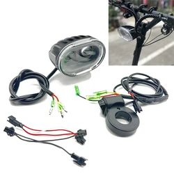 LED Driving Lights Waterproof Headlight for 12V--84V Electric Scooter With Switch Dualtron Thunder DT3 Victor Mini