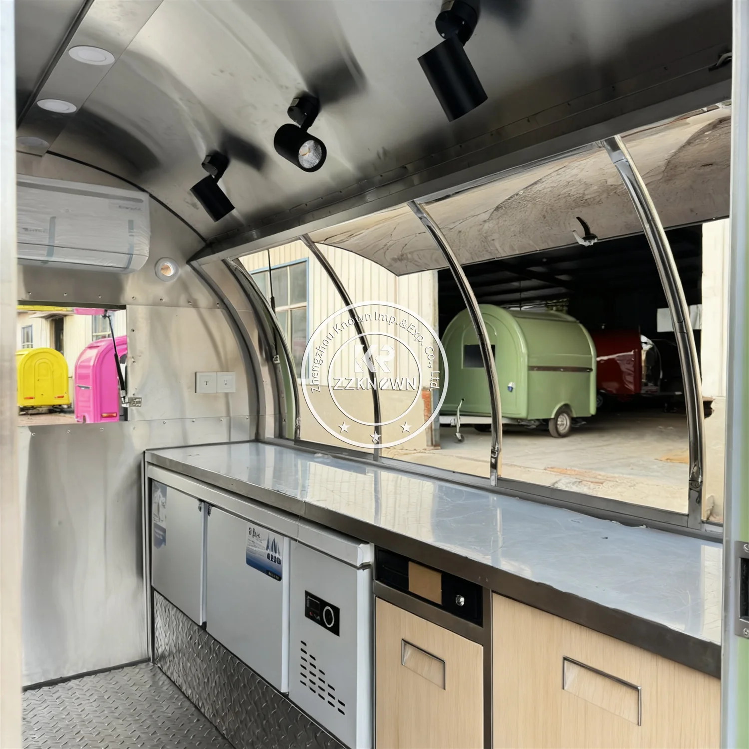 컨세션 트레일러 이동식 푸드 키오스크 바베큐 아이스크림 카트 커피 트럭 야외 푸드 트레일러 트럭 (풀 키친 포함)