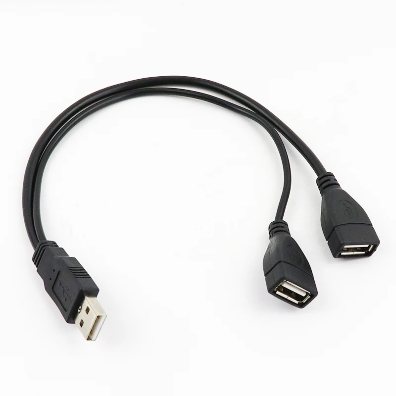 30cm USB 3.0 to USB 3.0 2.0 USB Female to Dual USB Male Extra Power Data Y One Point Two Extension Cable Computer Adapter Cable